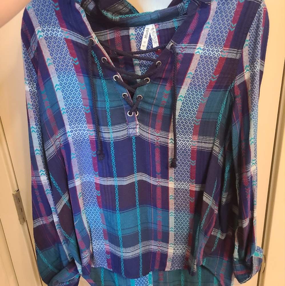 Pull over flannel